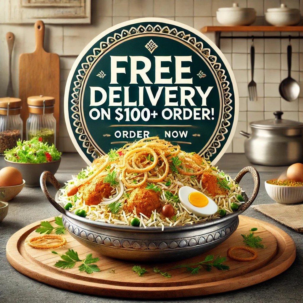 Free Chicken Biryani home Delivery